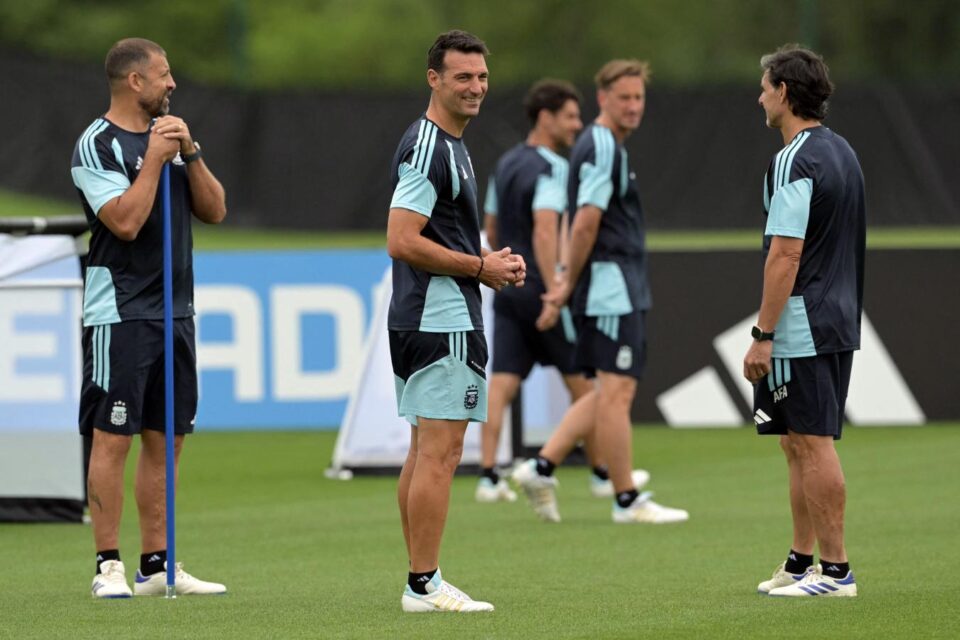 El último entrenamiento de la Selección Argentina antes del viaje a Dallas